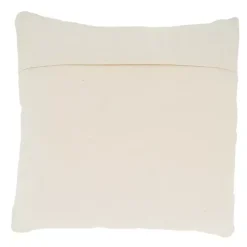 Ivory Diamond Woven Textured Polyester Pillow