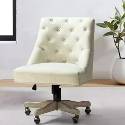 Ivory Dylan Upholstered Office Chair