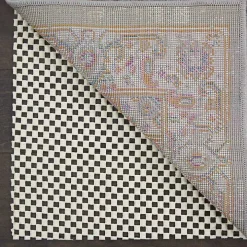 Ivory Gridlock Non-Slip Rug Pad, 2x8
