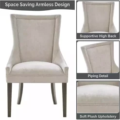 Ivory Madison Park Ultra Dining Chairs, Set of 2