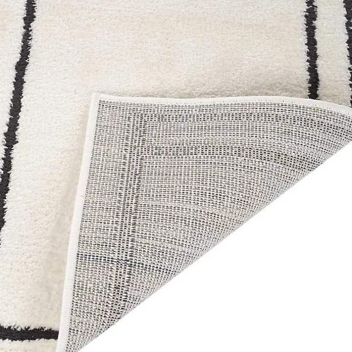 Ivory Moroccan Area Rug, 5x7