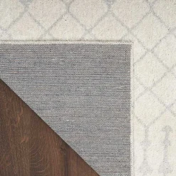 Ivory Moroccan Washable Area Rug, 3x5