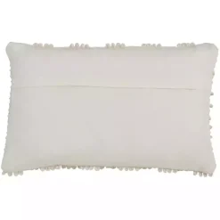 Ivory Nubby Decorative Lumbar Pillow