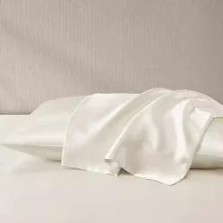Ivory Satin King 2-pc. Pillow Case Set