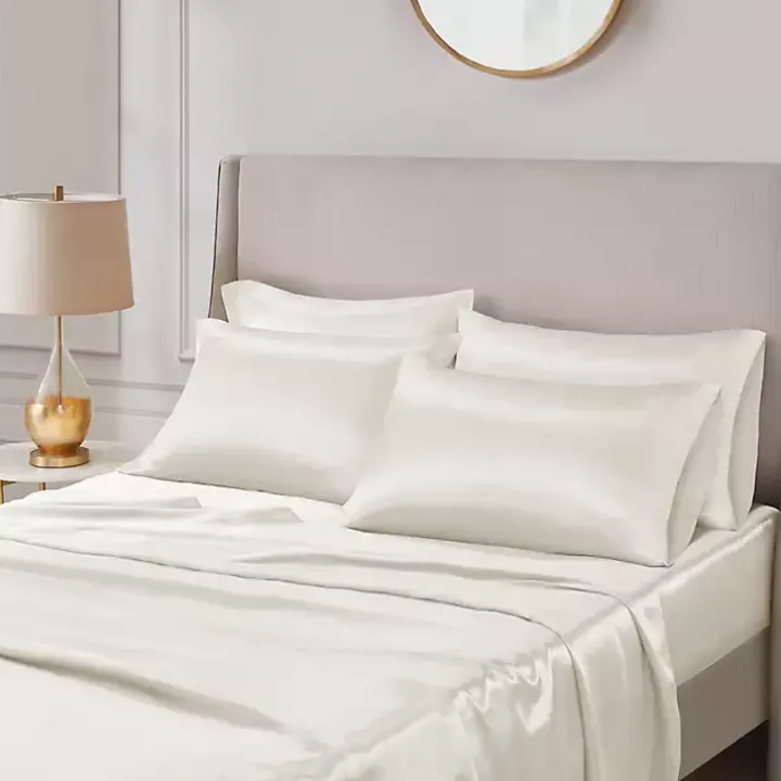 Ivory Satin 6-pc. Full Sheet Set
