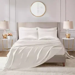 Ivory Satin 6-pc. Queen Sheet Set