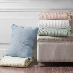 Ivory Scalloped Monica 3-pc. King Coverlet Set