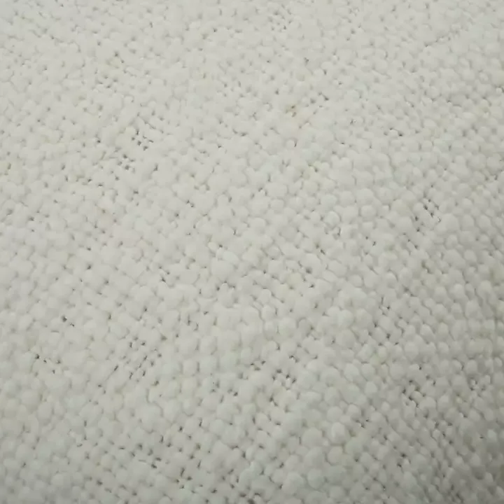 Ivory Soft Nubby Woven Pillow
