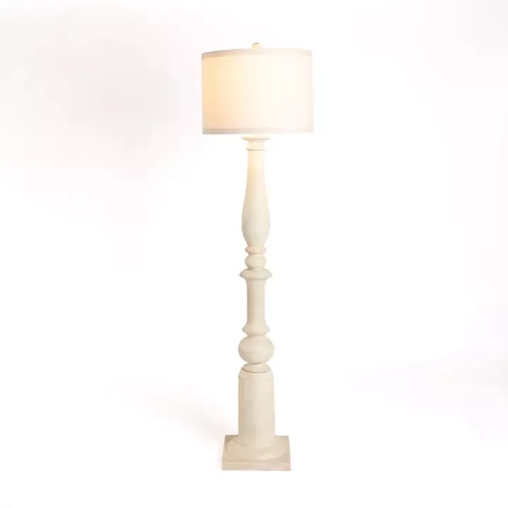 Ivory Spindle Charlotte Floor Lamp