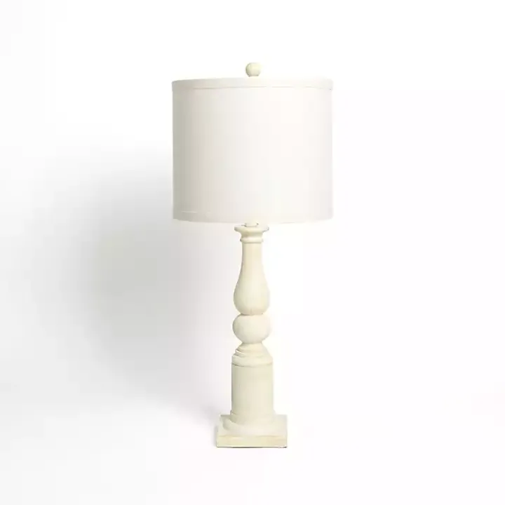 Ivory Spindle Charlotte Table Lamp