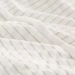 Ivory Striped Oversized King 3-pc. Comforter Set