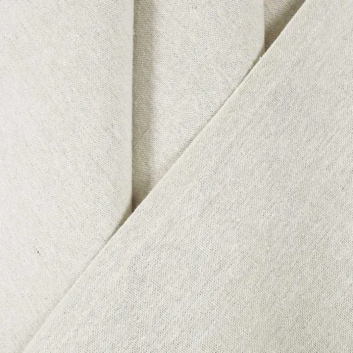 Ivory Top Knotted Burlap Curtain Panel Set, 84 in.