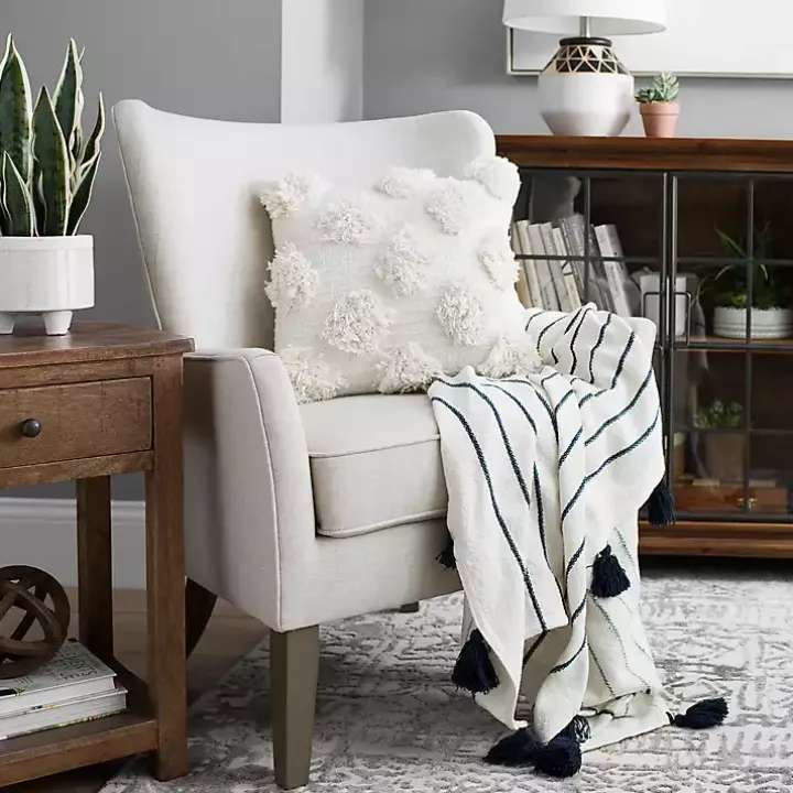 Ivory Upholstered Armchair