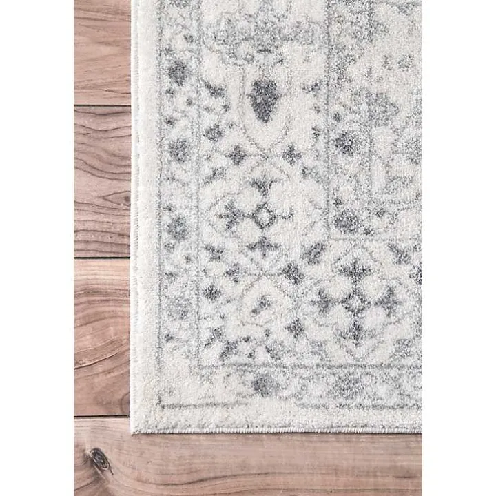 Ivory Vintage Odell Square Area Rug, 8 ft.