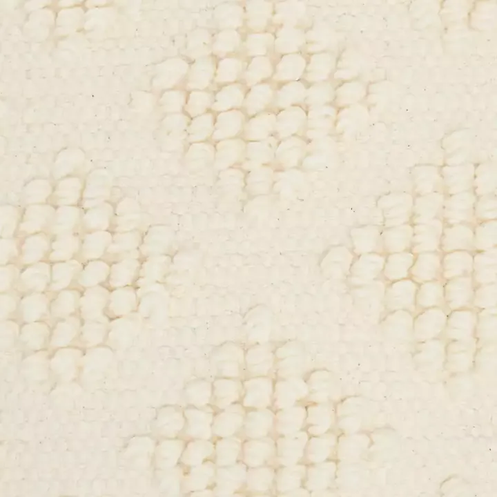 Ivory Woven Diamond Pillow