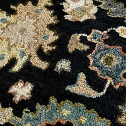 Jackson Black Hand-Tufted Area Rug, 5x7