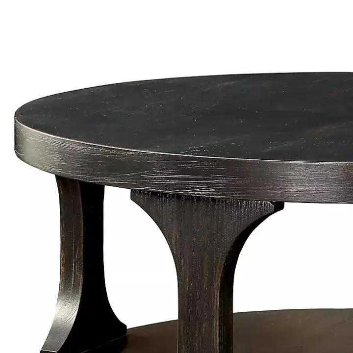 Jarrod Antique Wood Grain Shelf Coffee Table