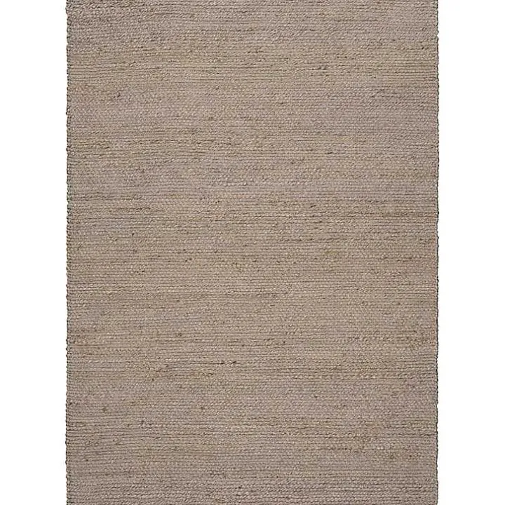 Jaxon Gray Natural Jute Area Rug, 5x7