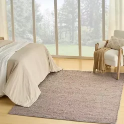 Jaxon Gray Natural Jute Area Rug, 8x10