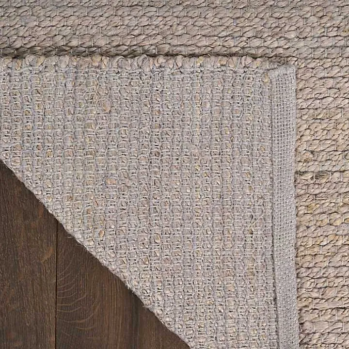 Jaxon Gray Natural Jute Area Rug, 8x10