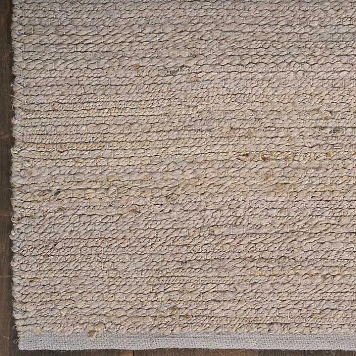 Jaxon Gray Natural Jute Area Rug, 8x10