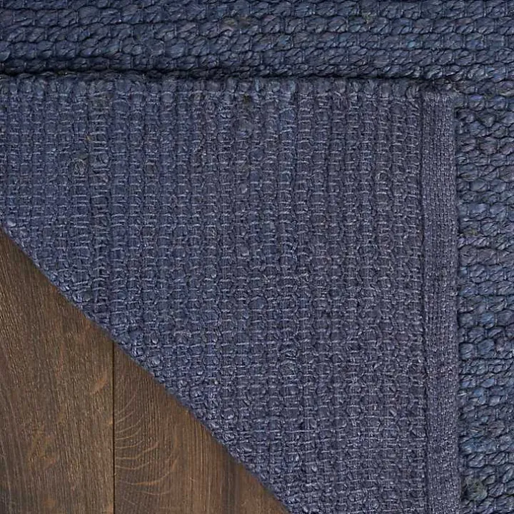 Jaxon Navy Natural Jute Area Rug, 4x6