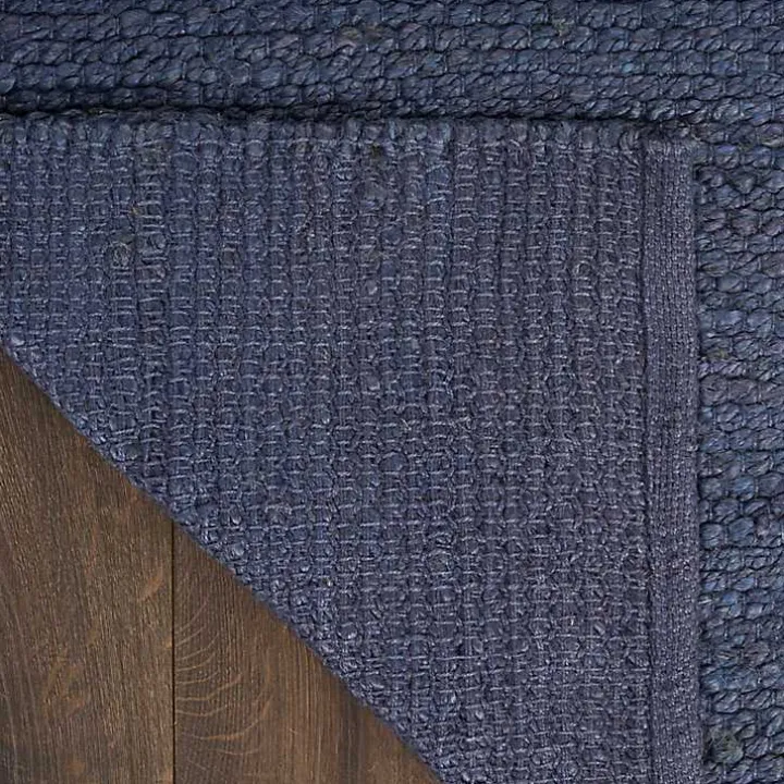 Jaxon Navy Natural Jute Area Rug, 5x7