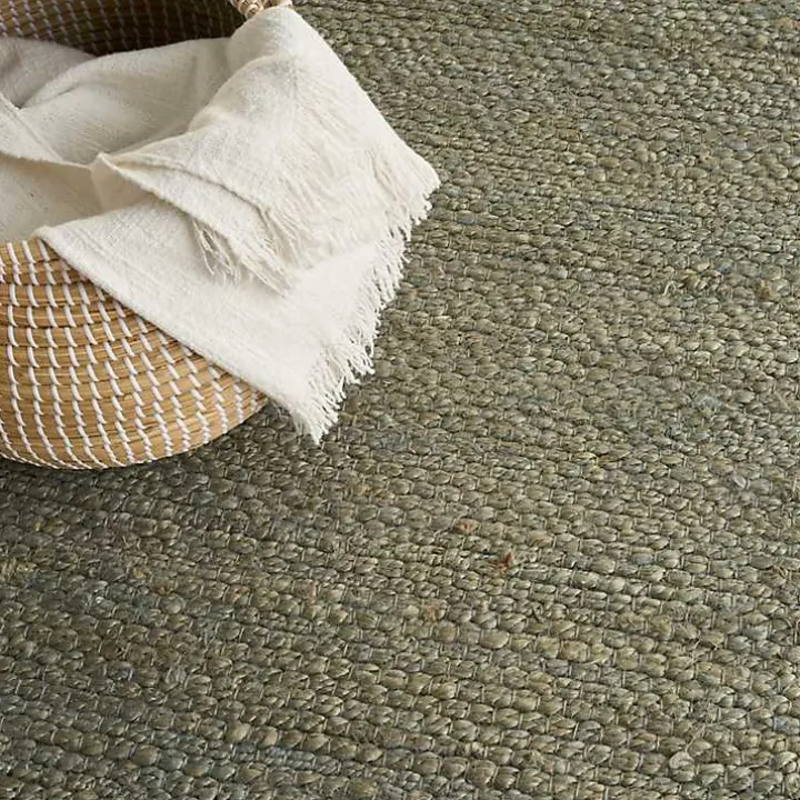 Jaxon Sage Natural Jute Area Rug, 8x10