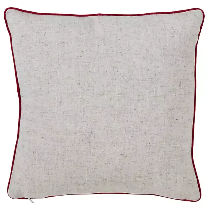 Jolly Snowman Christmas Pillow
