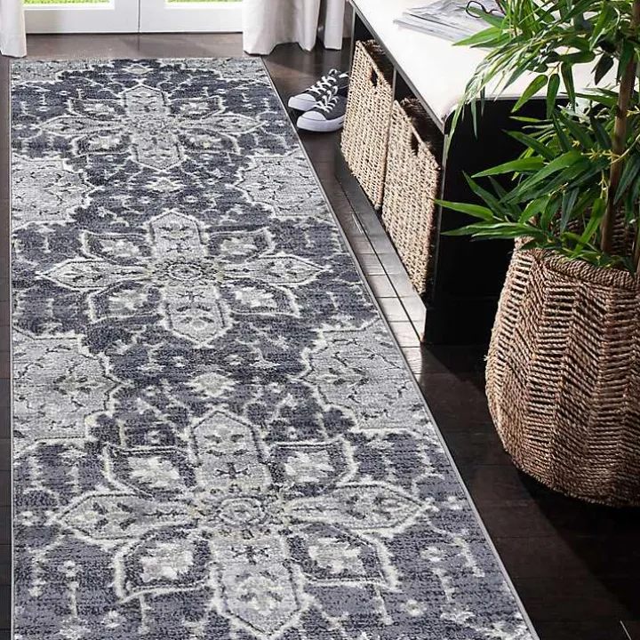 Jordan Eva Purple Medallion Runner, 2x10