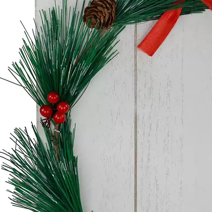 Joy to the World Wreath Christmas Porch Board