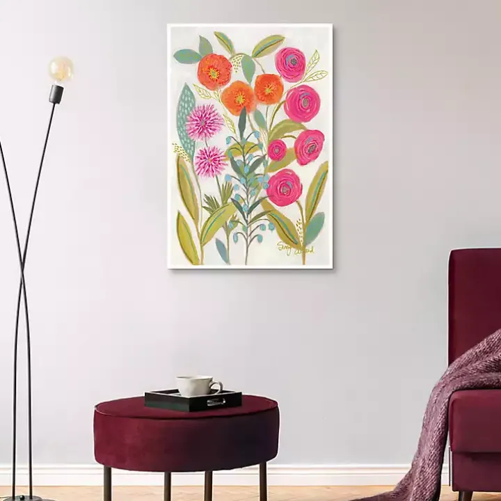 Joyful Garden VII Framed Canvas Art Print