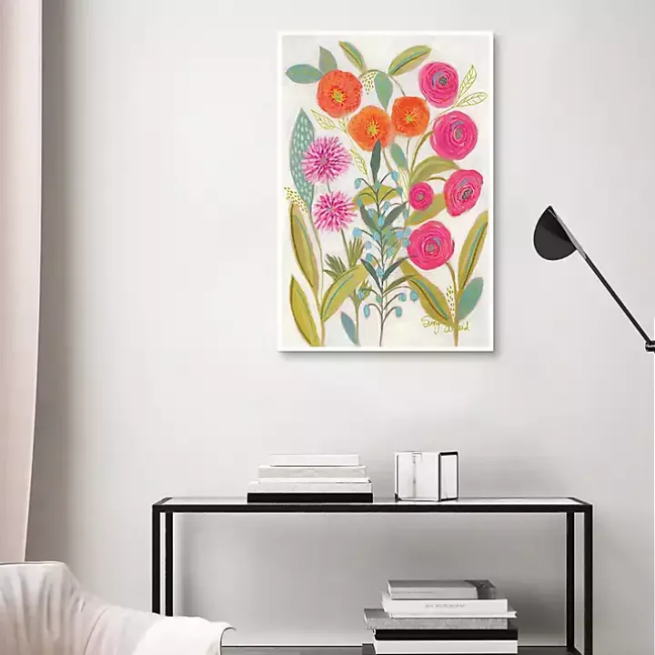 Joyful Garden VII Framed Canvas Art Print