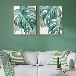Jungle Symphony Framed Canvas Art Prints, Set of 2