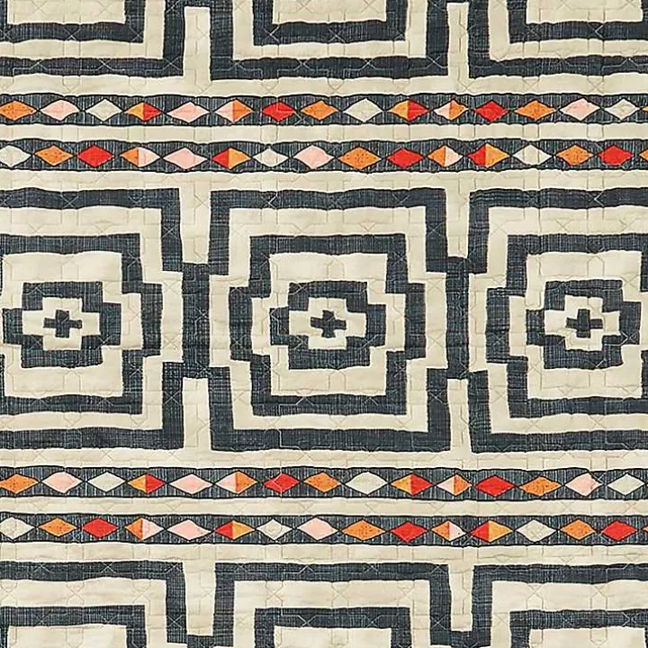 Justina Blakeney Black Hypnotic Queen Quilt Set