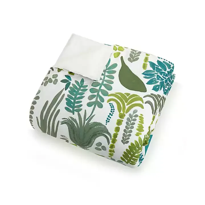 Justina Blakeney Green Jardin King Duvet Set