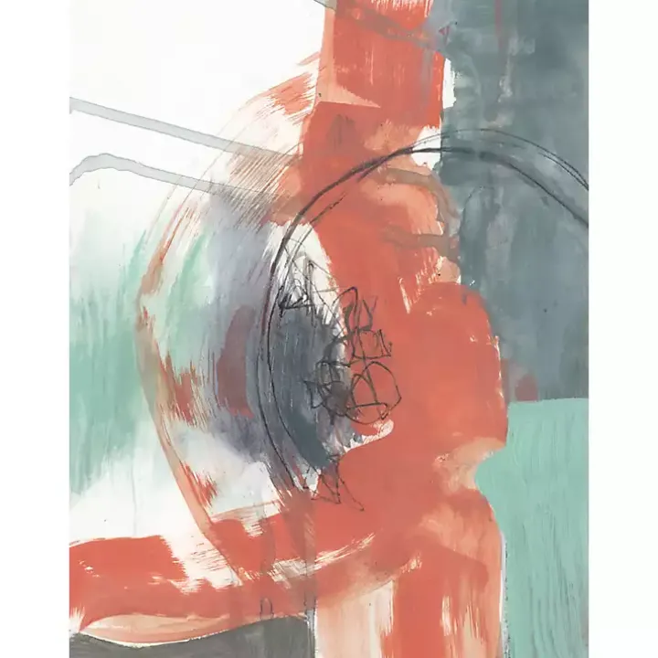 Juxtaposed Coral I Canvas Art Print