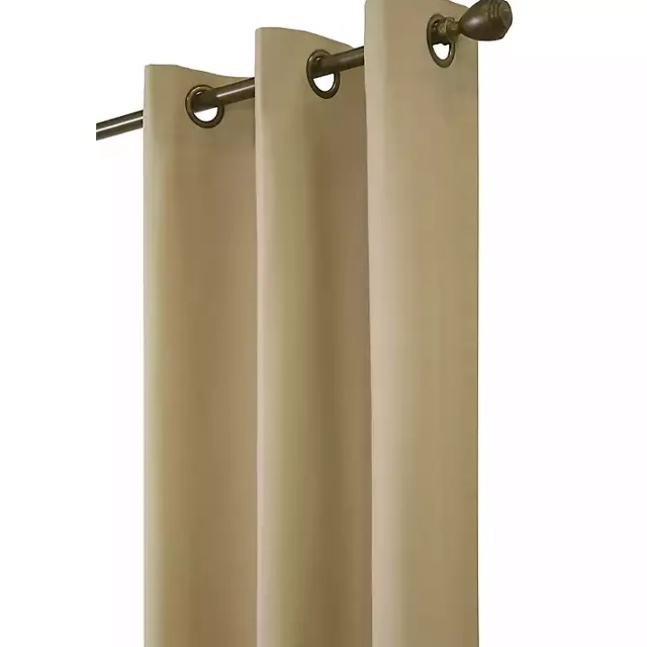 Khaki Room Darkening Curtain Panel Set, 54 in.