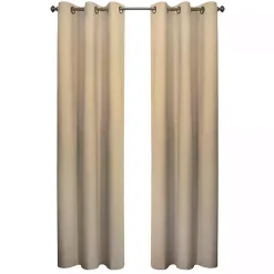 Khaki Room Darkening Curtain Panel Set, 95 in.