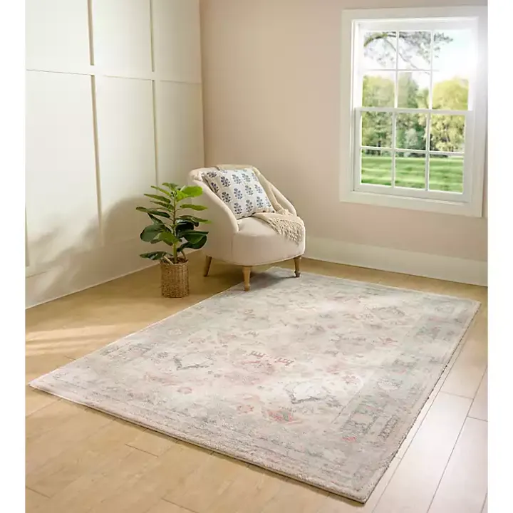 Kira Traditional Washable Area Rug, 5x8