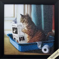 Kitty Throne Framed Art Print