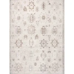 Krystin Distressed Washable Area Rug, 5x8