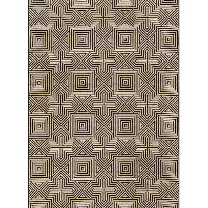 Kylie Gray Modern Abstract Outdoor Rug, 8x10