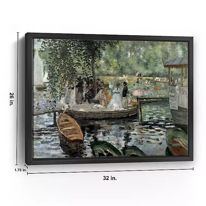 La Grenouillère Framed Canvas Art Print, 26x32