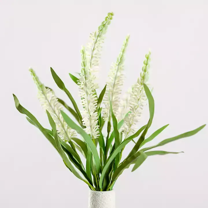 Large Cream Heather Bushes, Set of 2