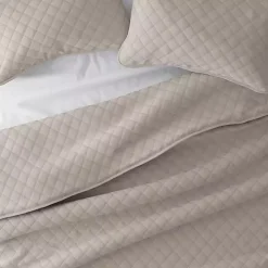 Latte Stitched Diamond 2-pc. Twin Quilt Set