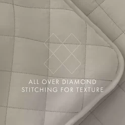 Latte Stitched Diamond 2-pc. Twin Quilt Set