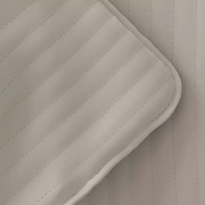 Latte Stitched Stripes 2-pc. Twin Quilt Set