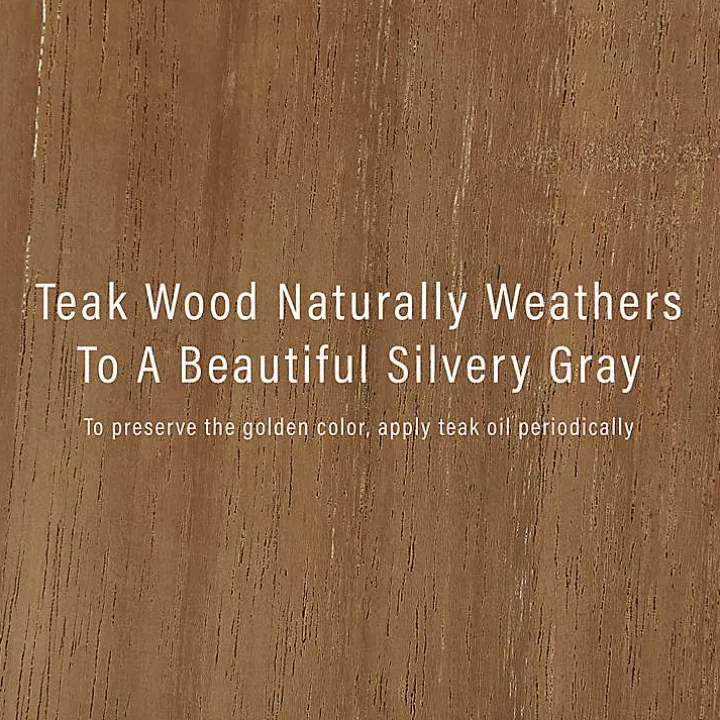 Lattice Teakwood Slatted Outdoor Bench