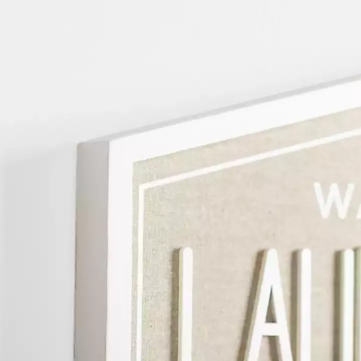 Laundry & Co. Hexagon Wood Plaque